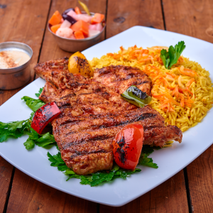 وجبة نص فرخة فحم